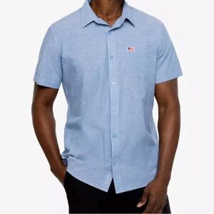 Blue Eagle Pride Travis Matthew sz XL short sleeve button up shirt